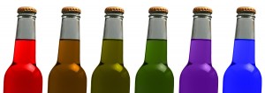Colorful Soda Bottles