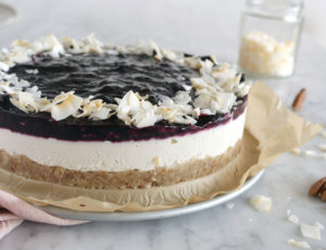 Low FODMAP Macademia Cheesecake Polvere di Vaniglia