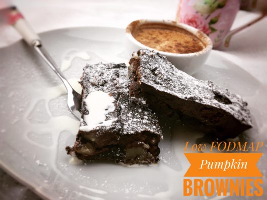 Low FODMAP Pumpkin Brownies