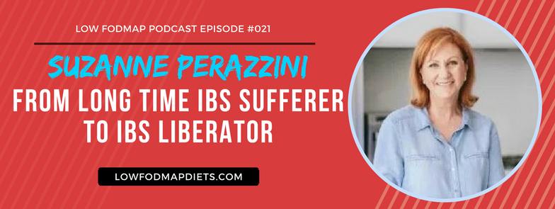 Suzanne Perazzini Low FODMAP podcast guest for IBS