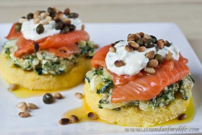 suzanne perazzini low fodmap salmon courgette stack