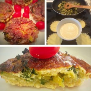 low fodmap recipe Zucchini (or Courgette) Tartlets