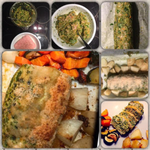 Low FODMAP Meatloaf and roasted vegetables