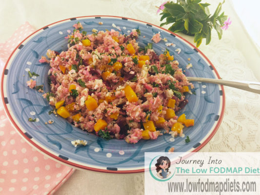 Low FODMAP Quinoa and Rice Salad