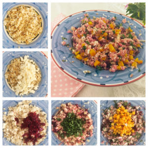 Quinoa, Rice, Feta, Beetroot, Kale, Pumpkin Salad